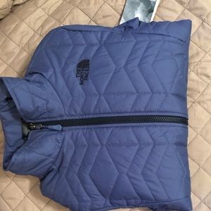 Blue North face jacket